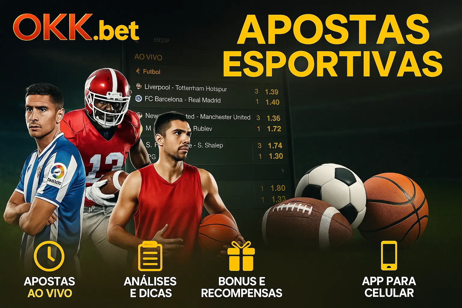 Apostas esportivas no cassino online OKK.bet