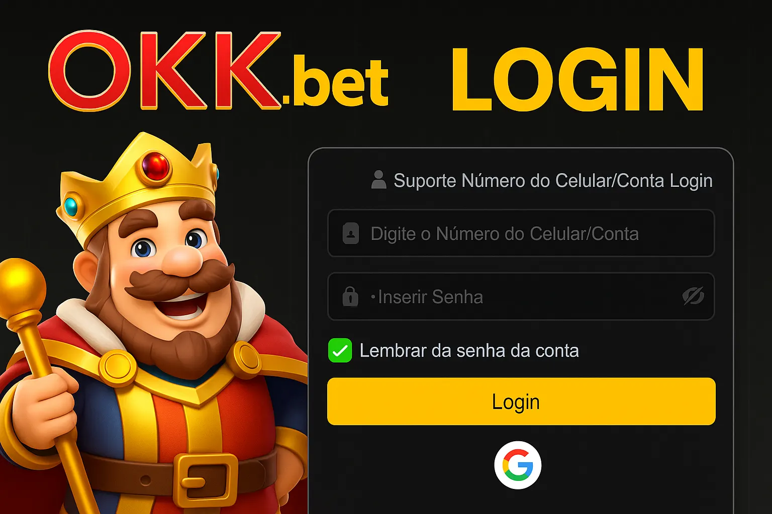 Login no Cassino OKK.bet